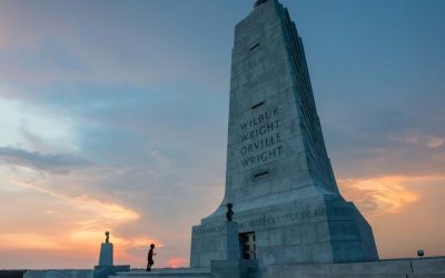 Wright Brothers National Memorial at Dusk